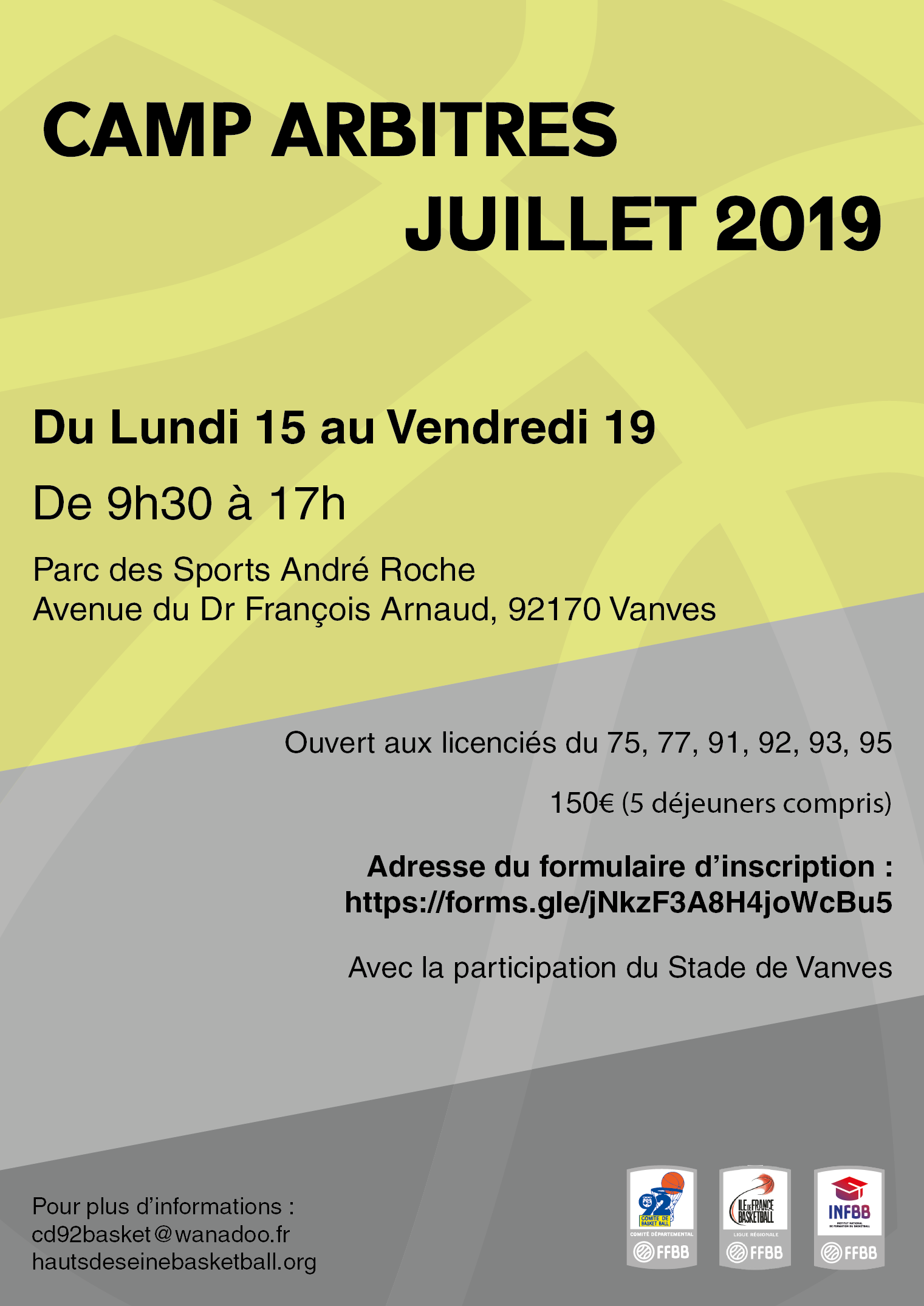 Camp arbitres Juillet 2019 ! – CD92 Basket